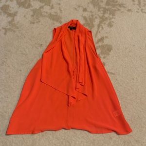 Orange sheer tank